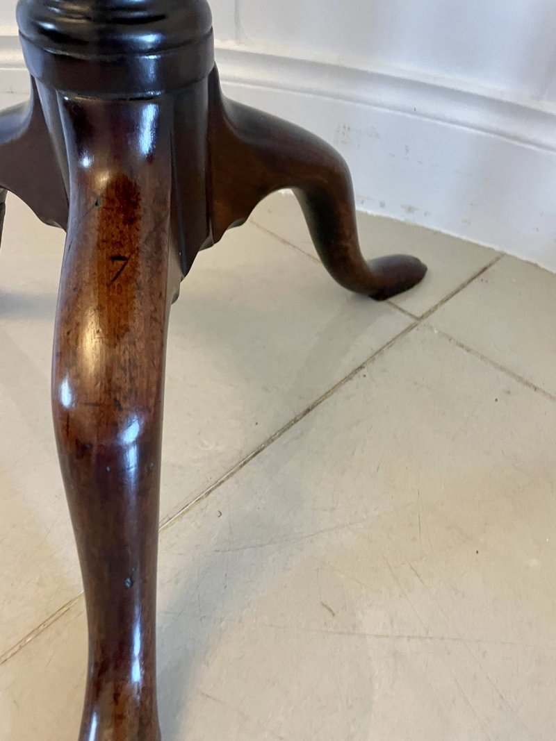 Superb Quality Antique George III Mahogany Lamp Table - Image 7